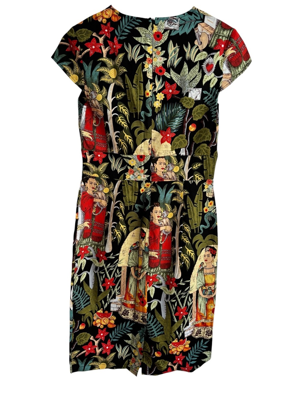 Grace Karin Frida Black Floral Tropical Print Dress-NWT - Picture 6 of 9